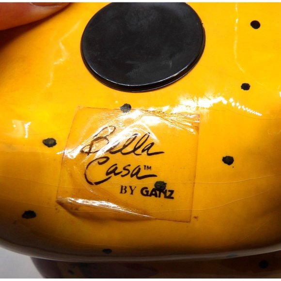 Ganz Bella Casa Ceramic Chair and Ottoman Bank signed by Pati - Picture 7 of 7